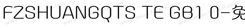 FZSHUANGQTS TE GB1 0字体转换